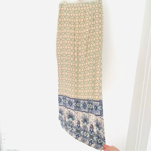 💕Pretty Bohemian Print Long Skirt SZ M - Picture 2 of 13